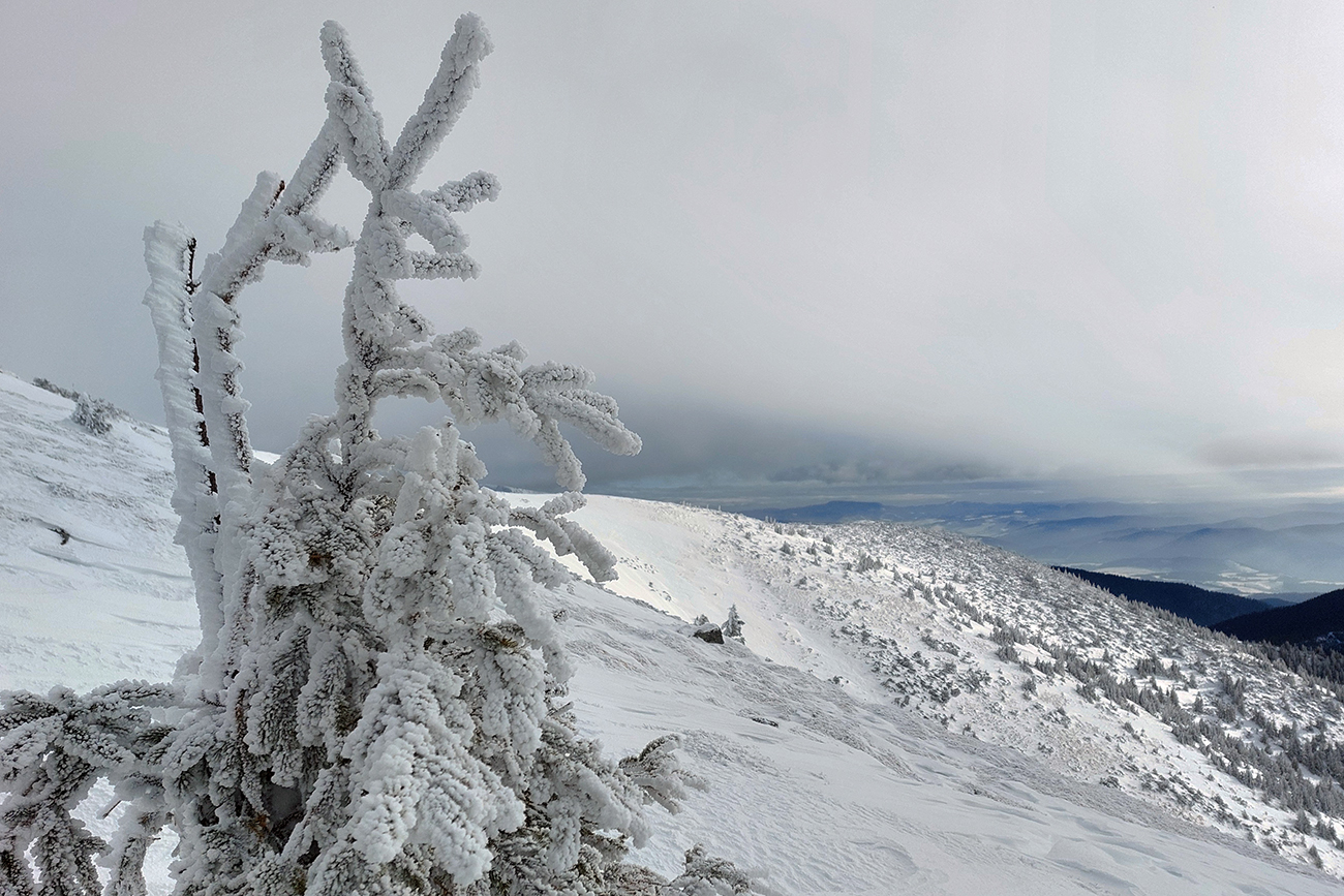 ...a_v_stúpaní_na_Ďurkovú_aj_kríza,_tak_pauza_v_závetrí_s_výhľadom.